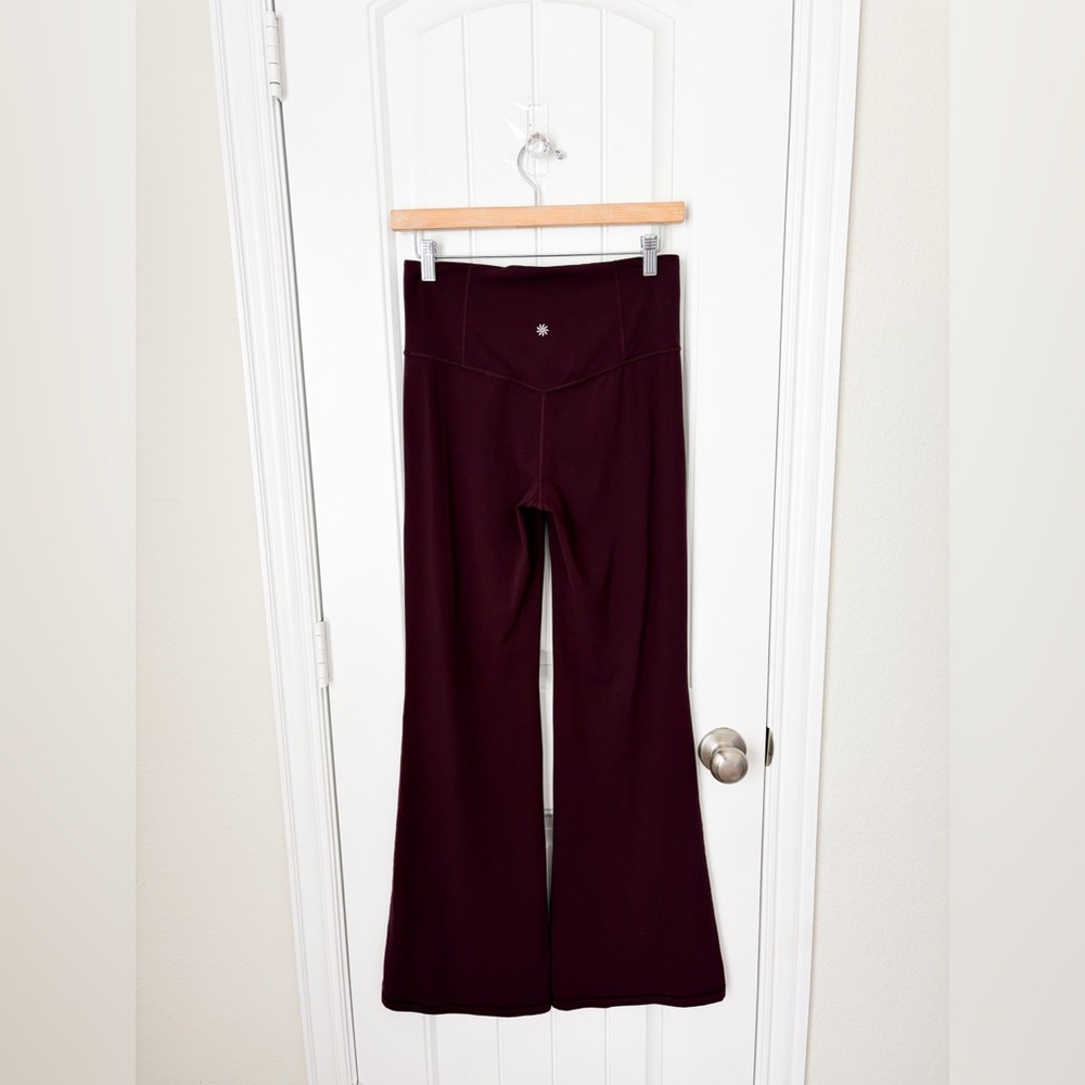 Athleta Burgundy Flare Leggings - Picture 4 of 4
